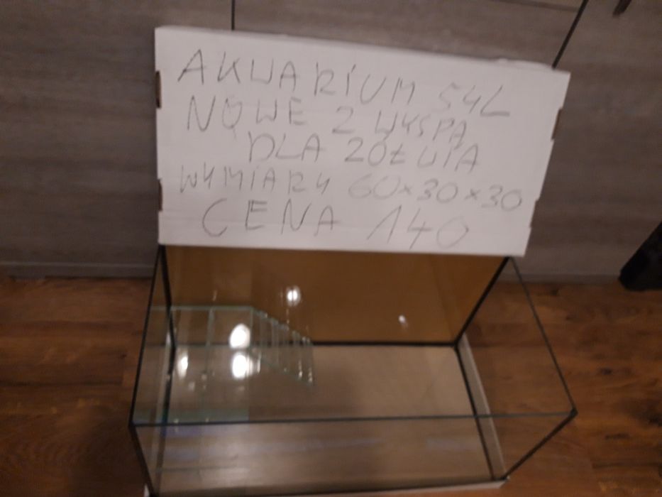 Akwarium NOWE z wyspą dla żółwia 54 L