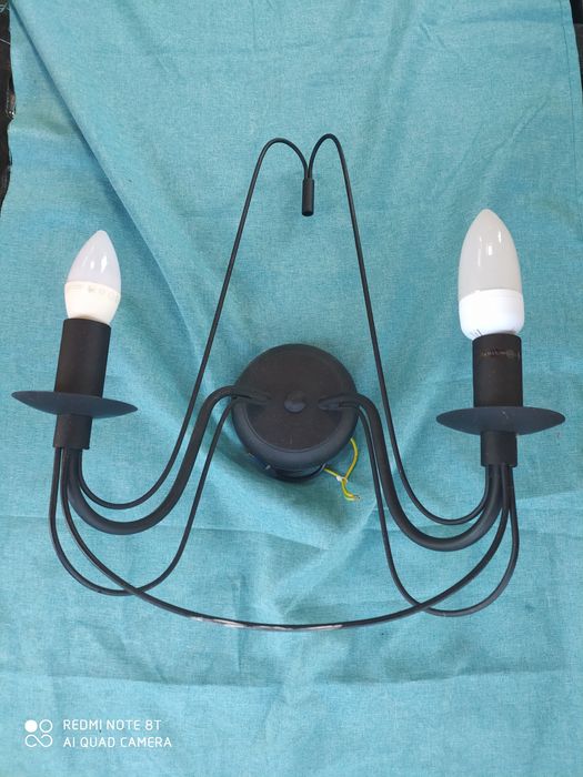 Kinkiet metalowy czarny okazja