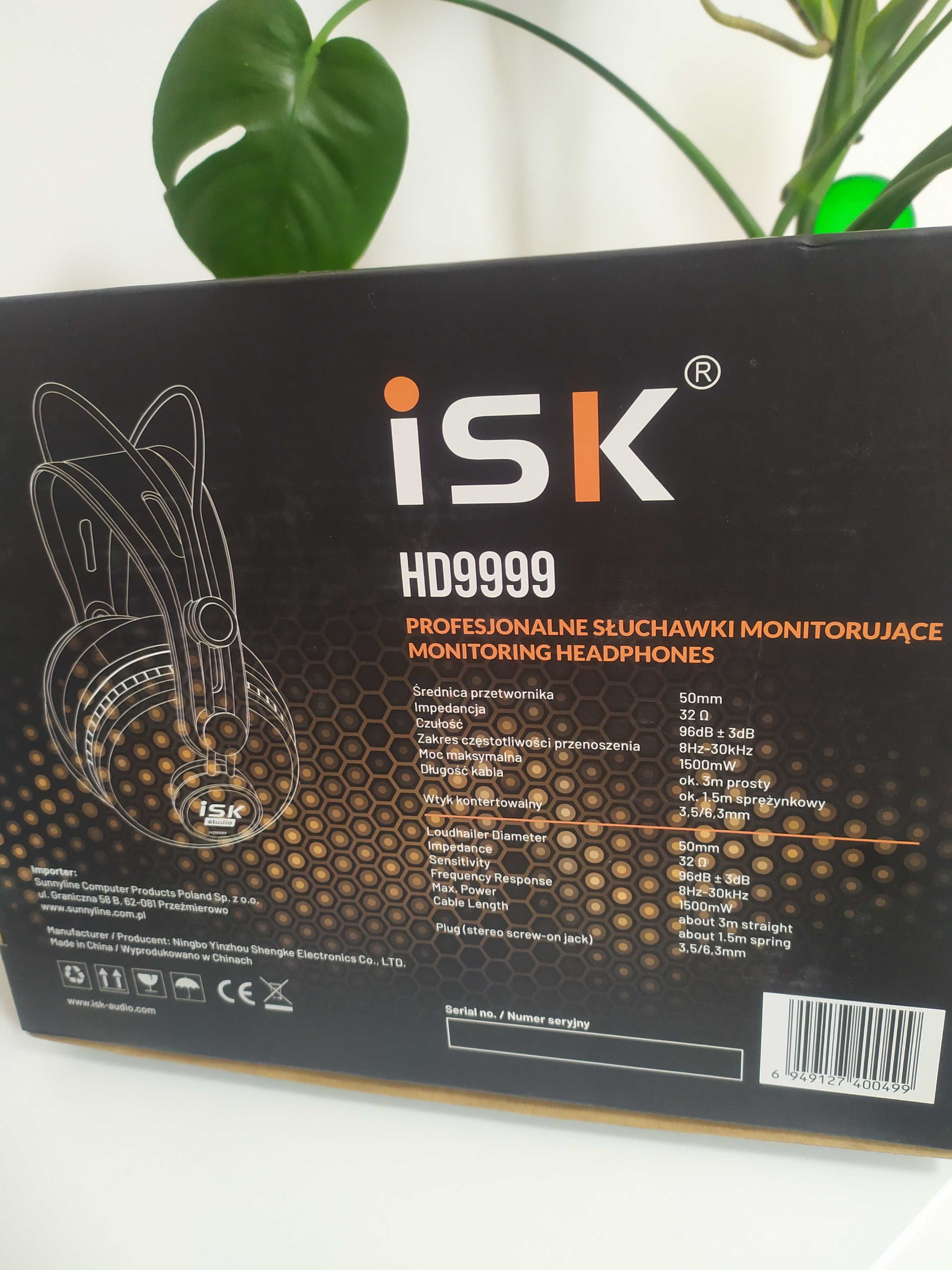 Słuchawki ISK HD9999