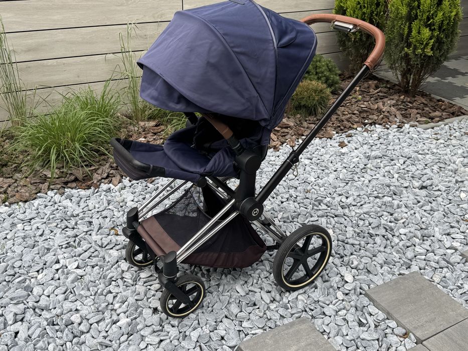 Коляска Cybex Priam 2 в 1 синя, blue повний комплект