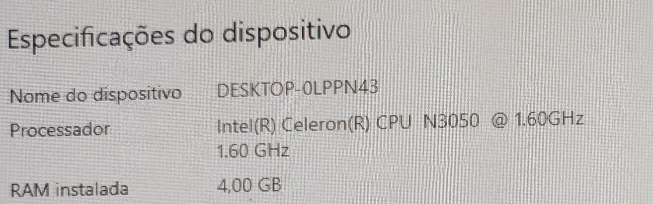 Computador desktop HP (Torre, Monitor, Colunas e Teclado)