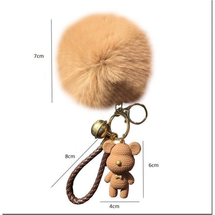 brelok do kluczy z puszkiem miś sweet zieleń brl317zie