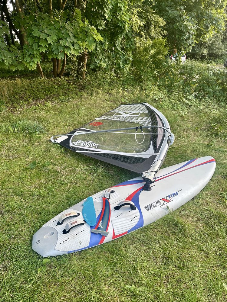 Deska windsurfingowa Fanatic X-Ray 150 - gotowy zestaw z żaglem 7,2m
