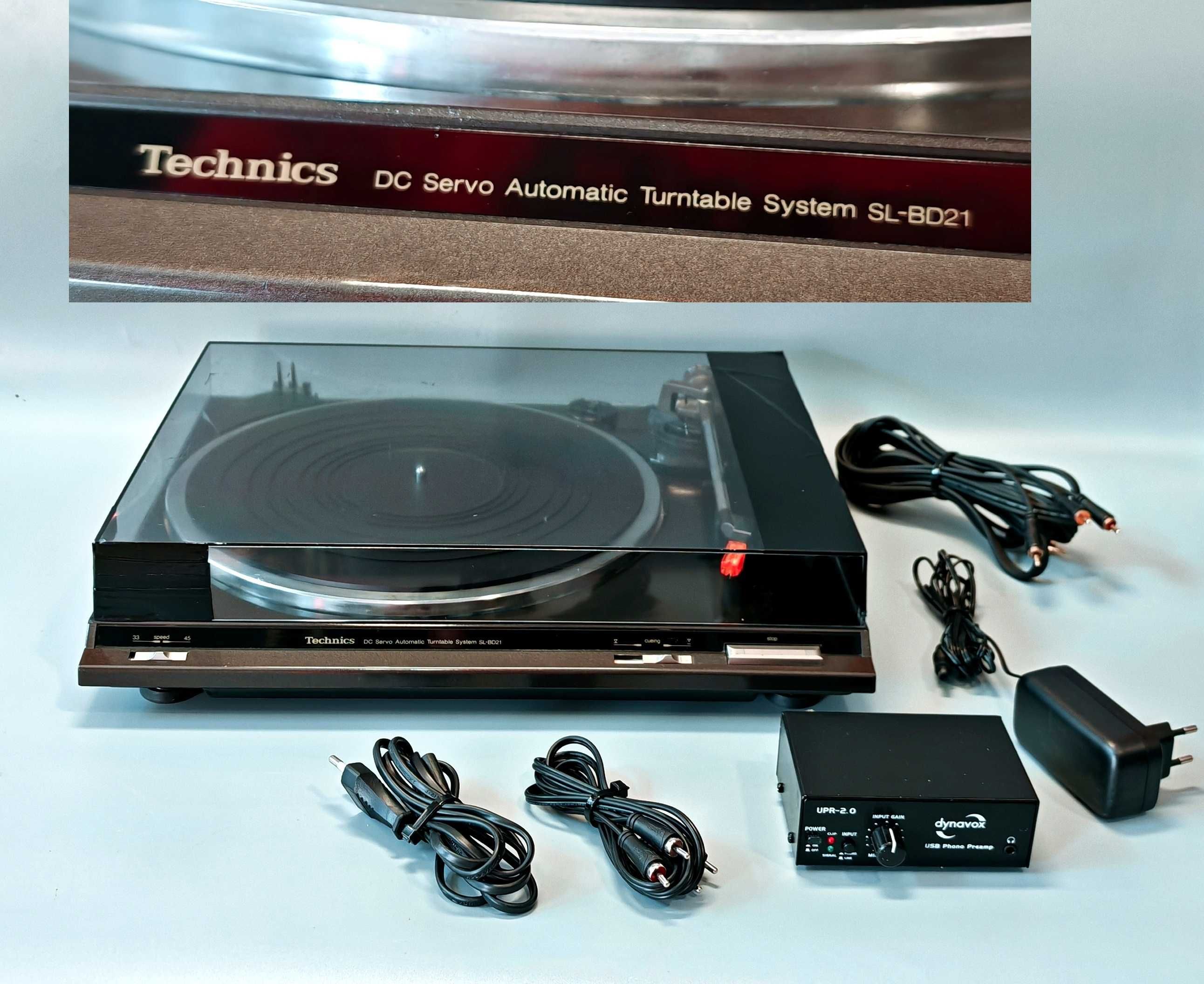 Gramofon TECHNICS SL-BD20 Adapter Servo Automatic P24 + Wzmacniacz !