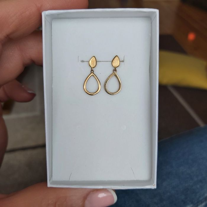 Kolczyki złote łezki