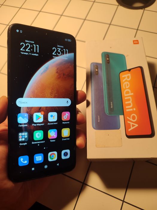 Redmi 9a с коробкой