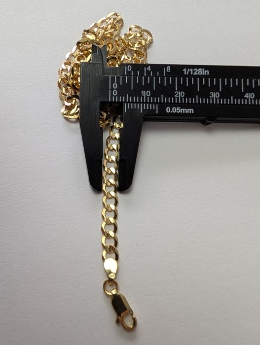 Złoty łańcuszek pancerka 585