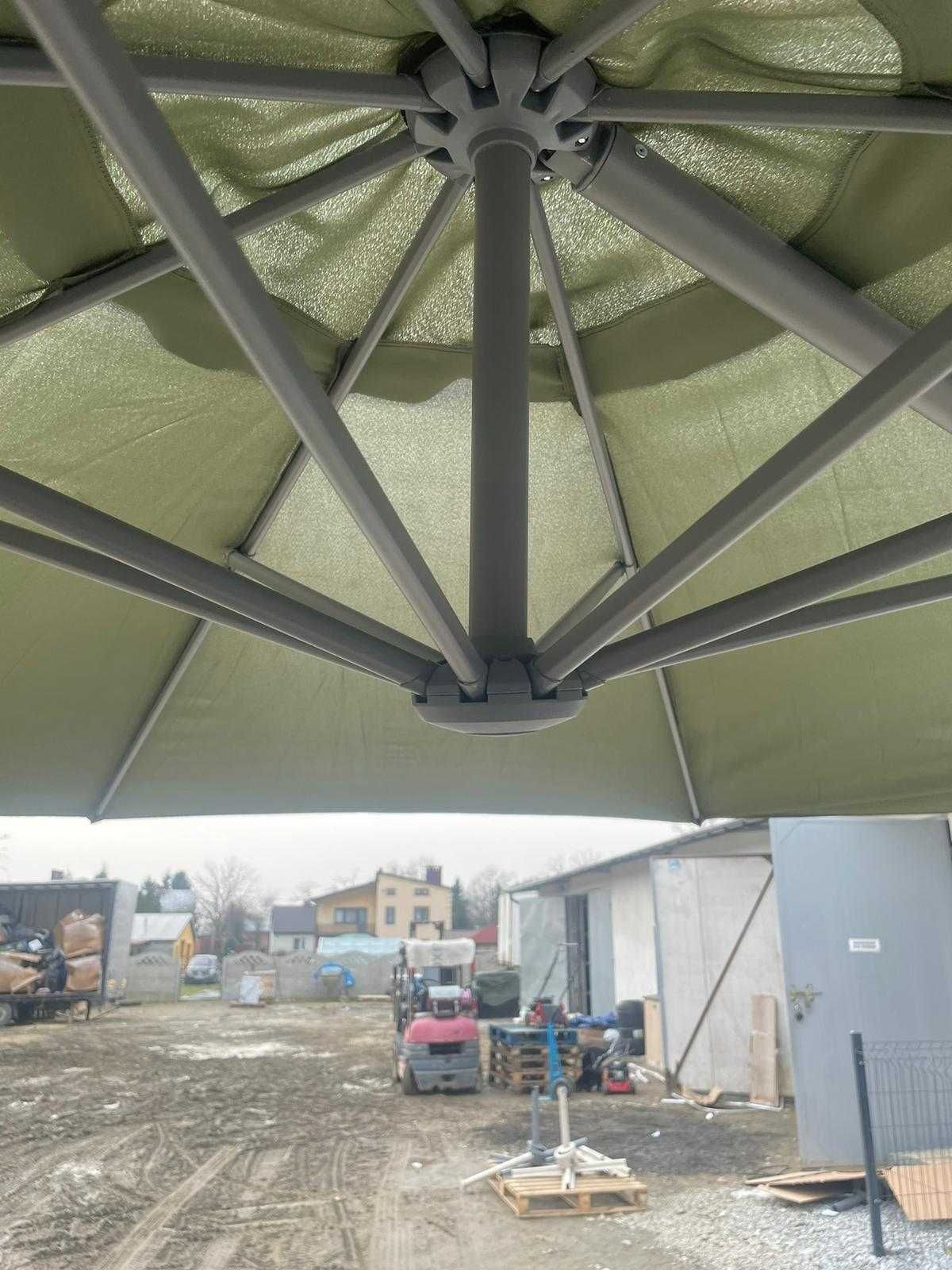 Parasol ogrodowy khaki 12C/8