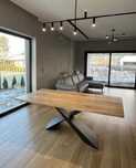 Stol debowy loft Nowoczesny dąb Lite drewno rustic Jadalnia Rękodzielo