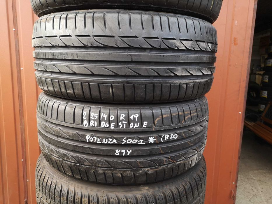 225/40 R19 89Y - Bridgestone Potenza S001 * RFT - Run Flat (3 sztuki)