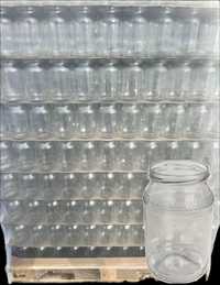 sloiki pakowane po 8 miód plaster miodu szklane słoiki nowe 900ML ule