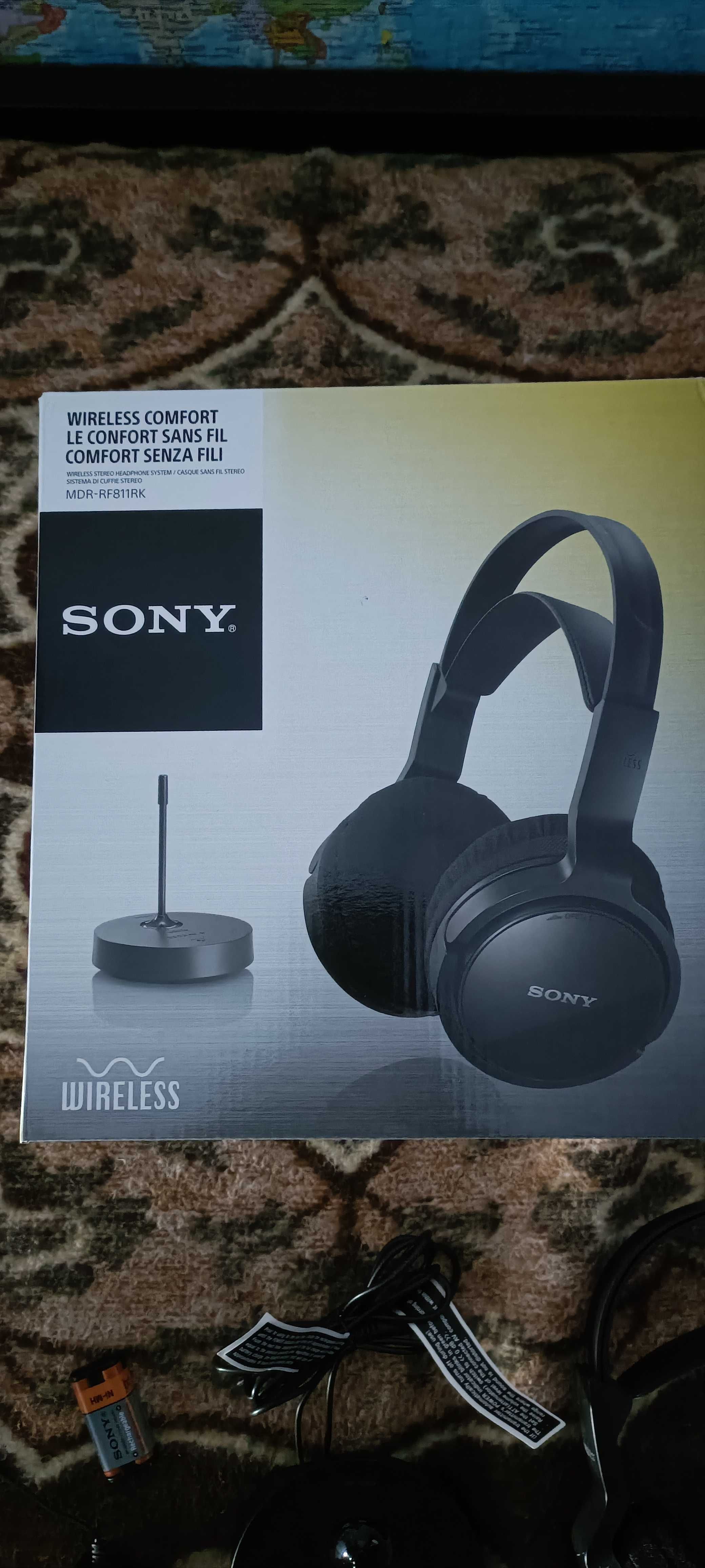Auscultadores Wireless SONY MDR-RF811RK (On Ear - Preto)