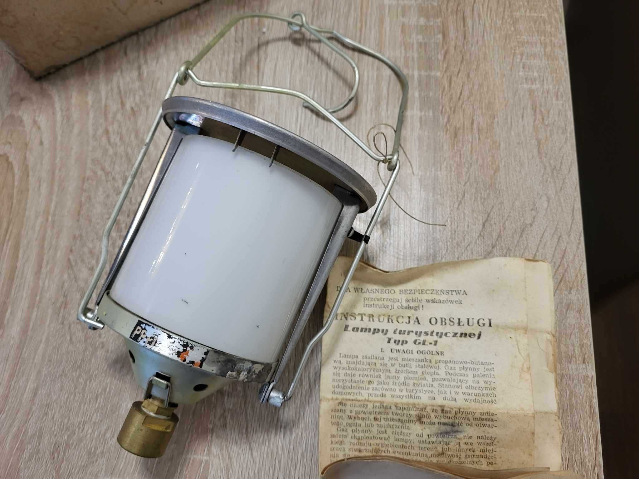 Stara gazowa lampa turystyczna GL-1