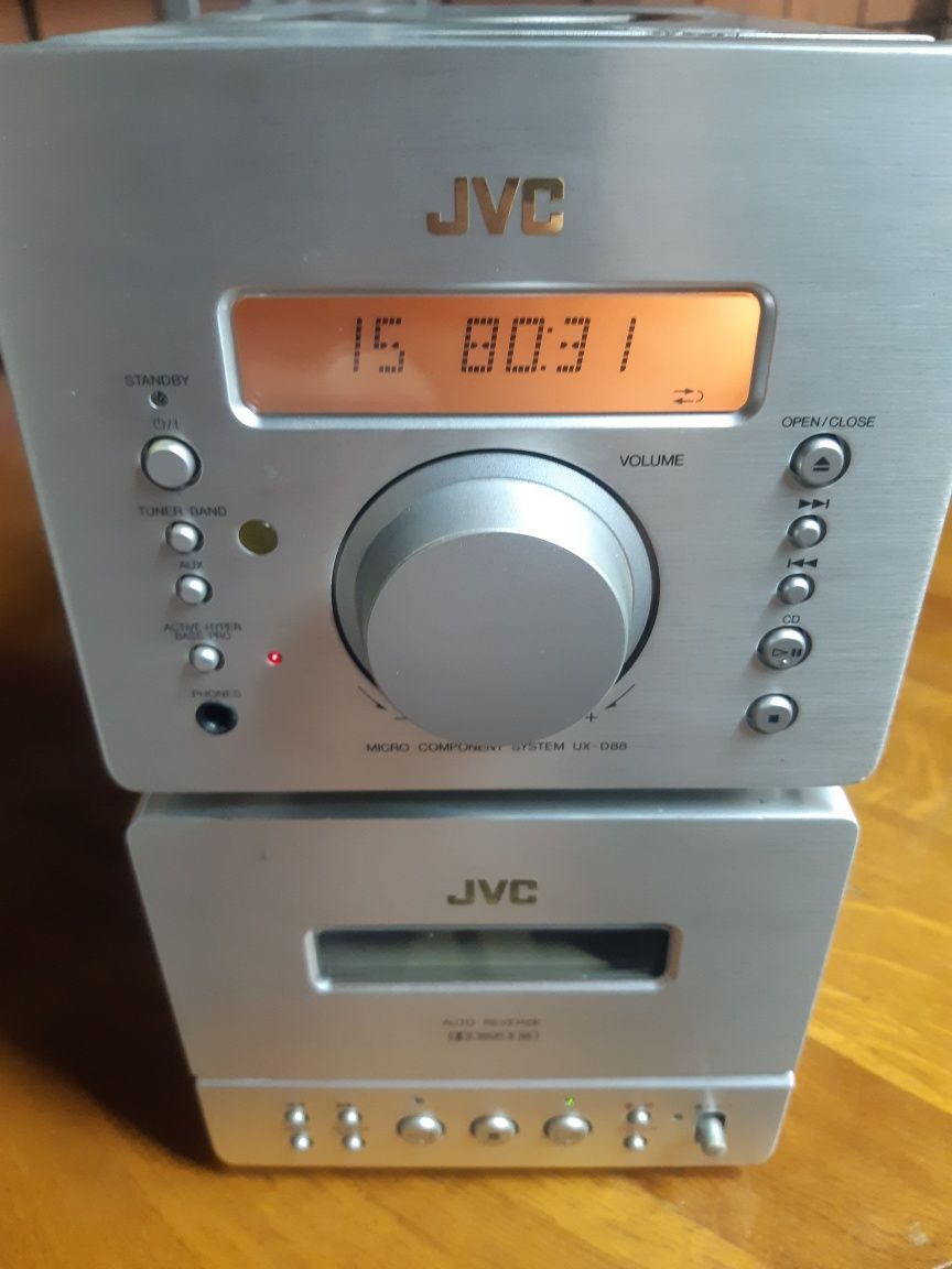 Мини центр Jvc ux-d88 (cd,fm,aux)видео на вайбер