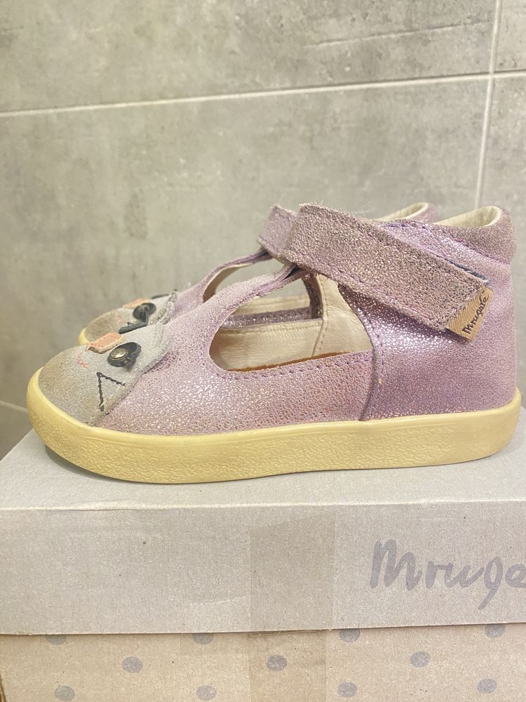 Buty Mrugala baleriny baletki 24 kitty lavender liliowe