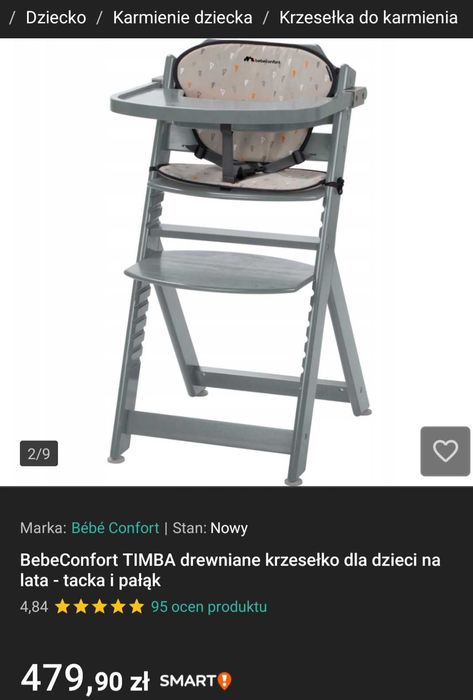 Bebe confort timba krzesełko do karmienia dla dziecka