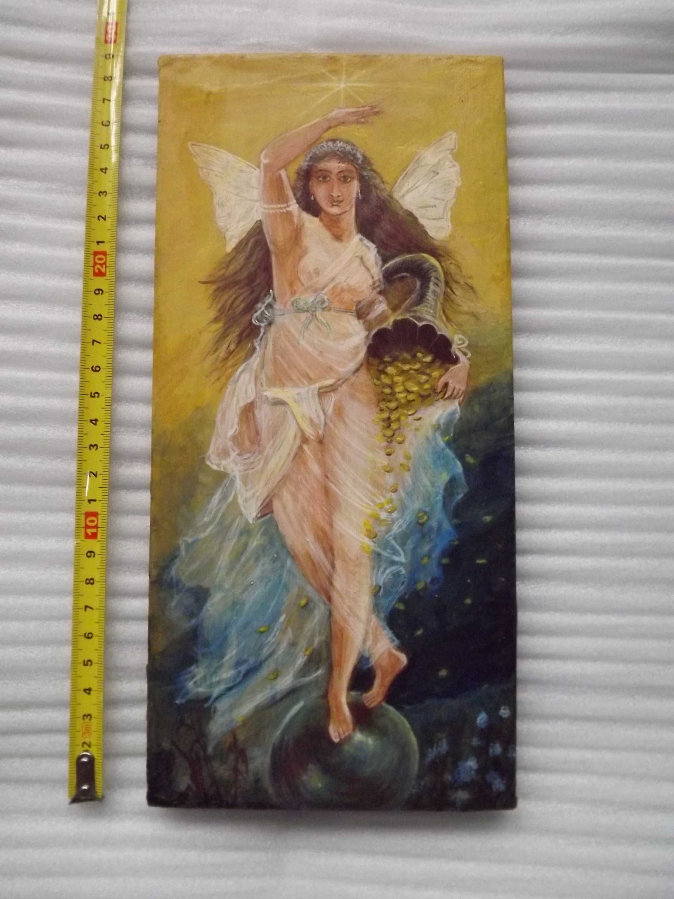Fortunata anioł obfitości - tempera na desce