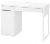 IKEA MICKE biurko z szafką 105x75x50 - BIAŁY