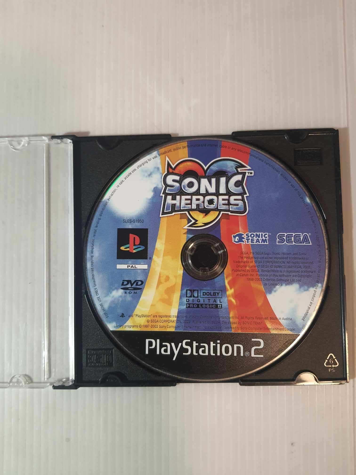 PS2  SONIC Heroes  Sama płyta