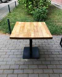Деревянный стол на металлической ножке для кафе и ресторана