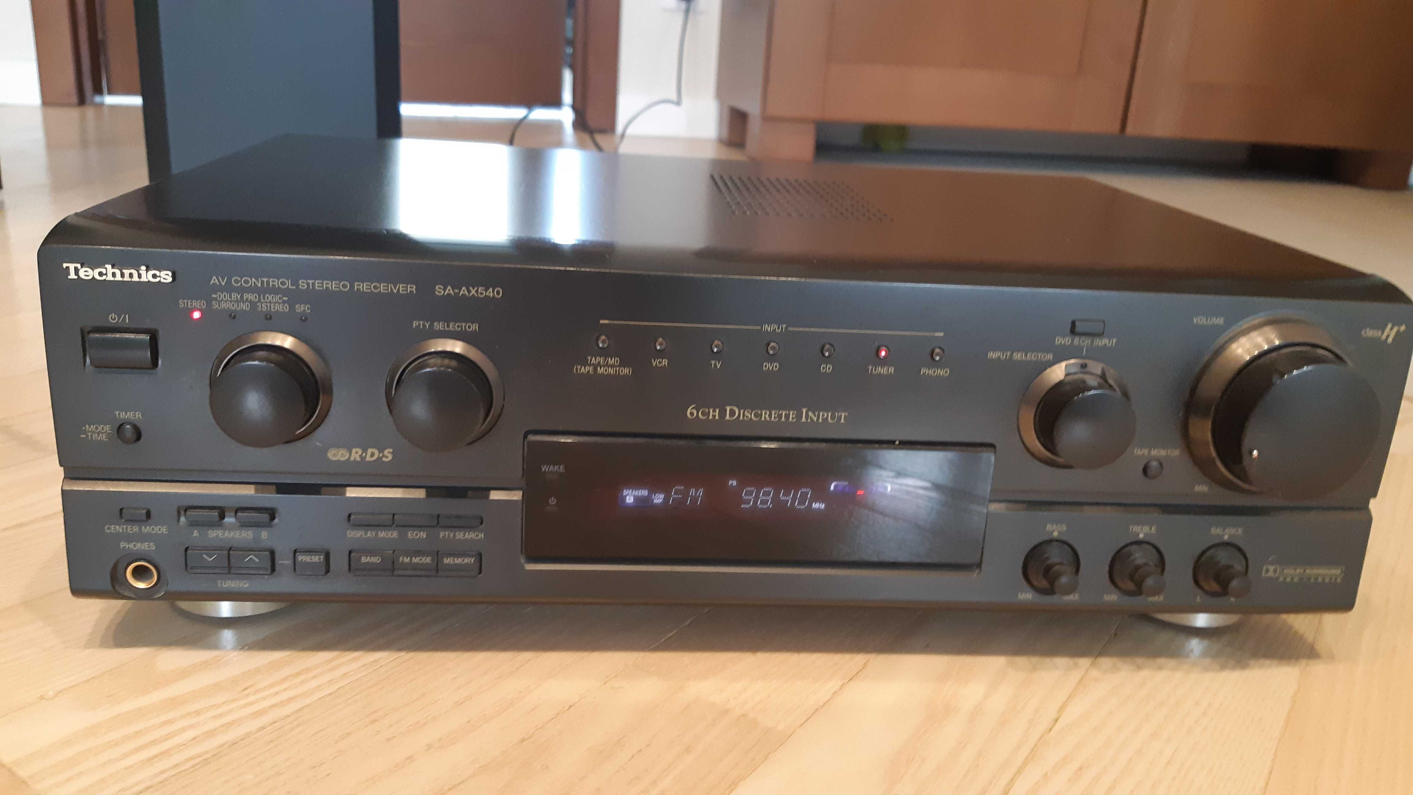 Amplituner Technics SA-AX540, kolumny Polaris 120