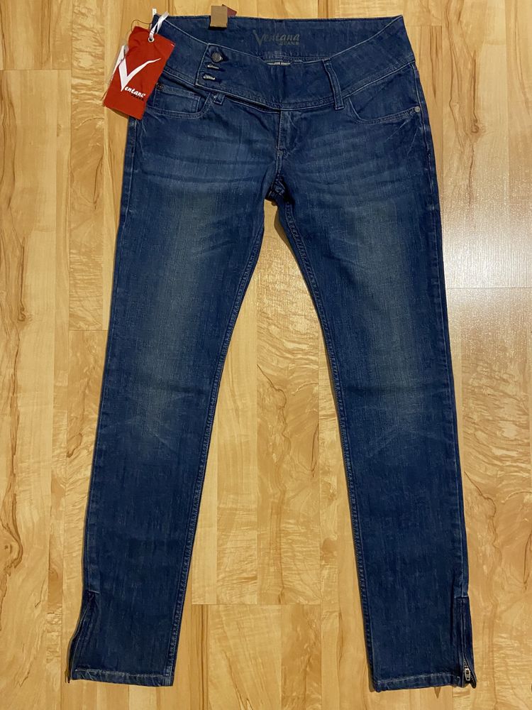 Ventana jeans biodrówki M pas 82-86 cm niebieskie dżinsy jeansy nowe