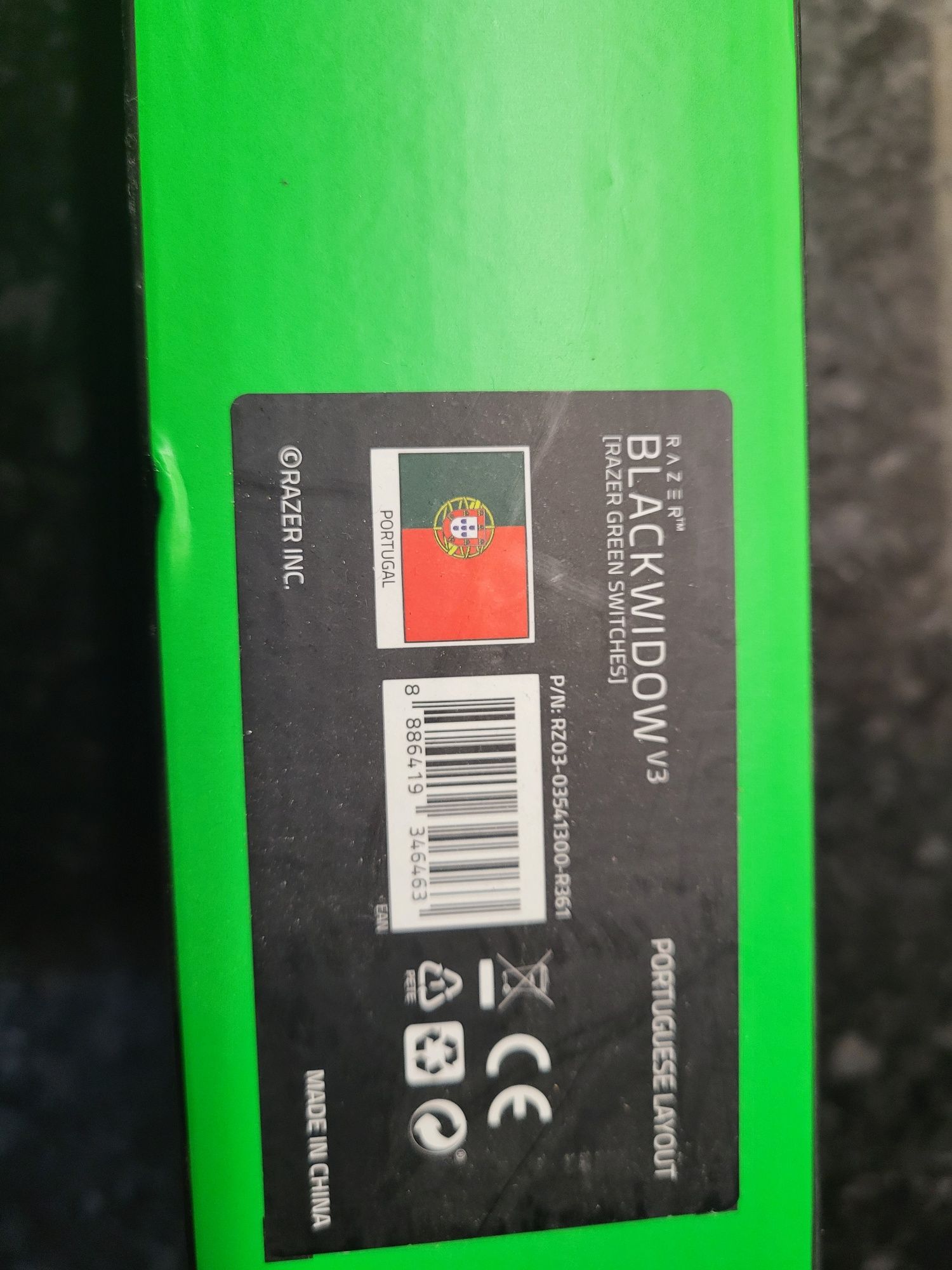 Teclado Gaming RAZER Blackwidow V3 (Mecânico - Portugues - Preto)
