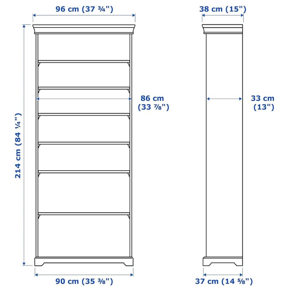 Regał szafa IKEA Liatorp biały dwie sztuki