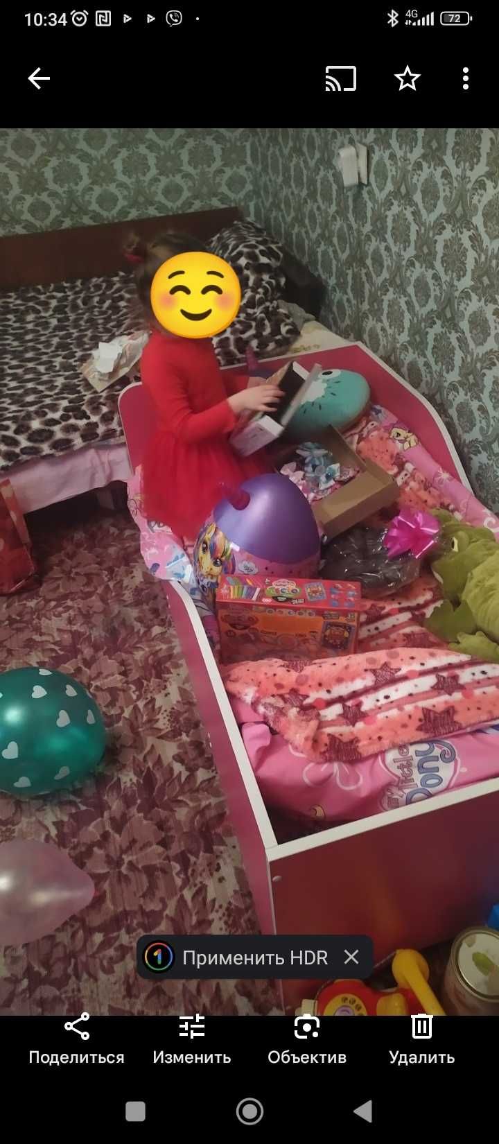 Дитяча кроватка + стіл із стільцем