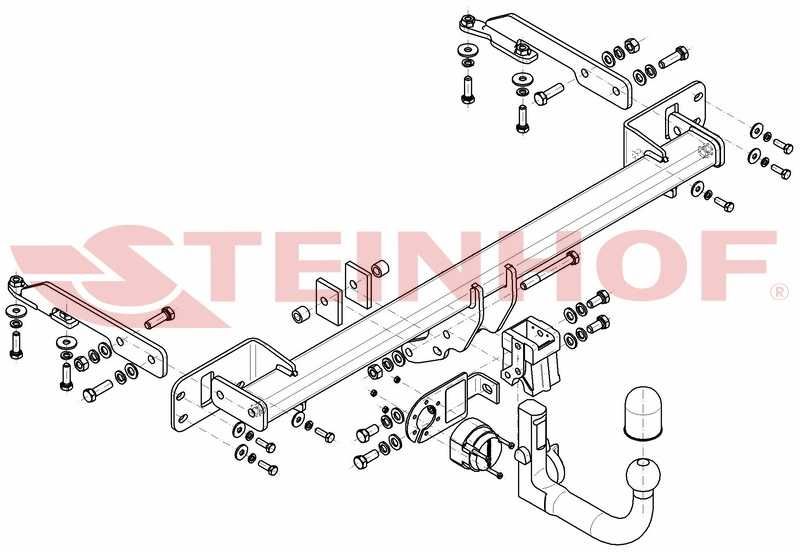 WYPINANY HAK  Holowniczy + Moduł 7PIN do Honda HR-V od 2015 - 2021