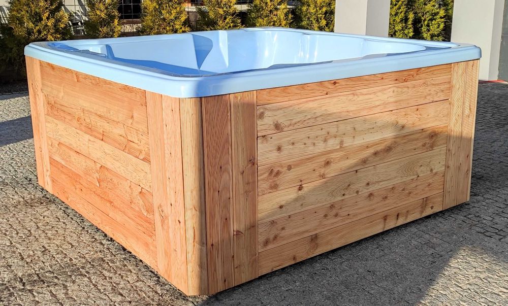 Jacuzzi całoroczne 6 os basen balia masaż pokrywa LED sauna transport
