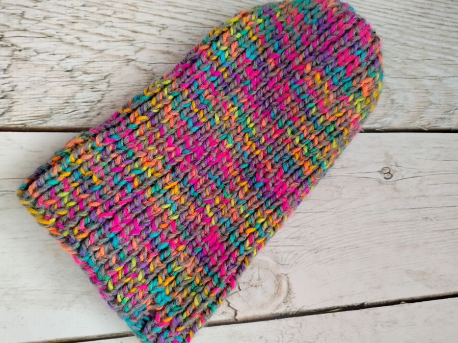 Czapka jesień zima handmade rękodzieło