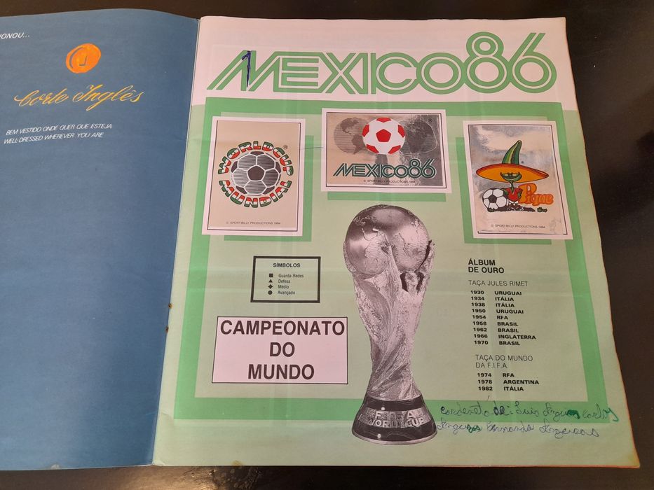 Caderneta Panini Mundial MEXICO 86 - Pique - completa - cromos Copa