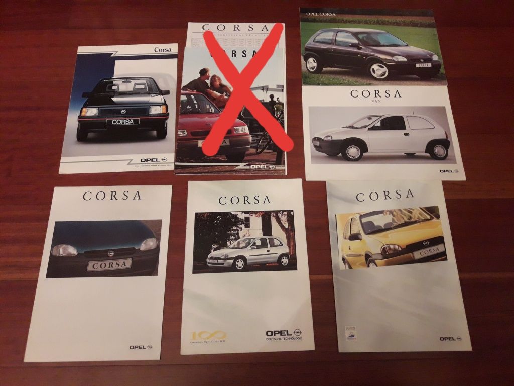 Opel Corsa A / B - Catálogos