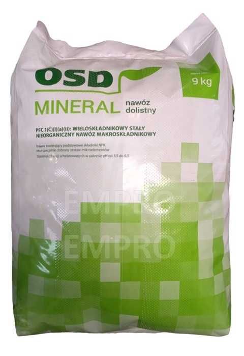 Nawóz dolistny OSD MINERAL nawóz npk plus mikro 25 kg na 8 hektarów