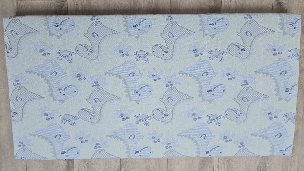 Dziecięcy Materac piankowy MELODY FDM 160x80 cm DINO zdejmowany pokrow
