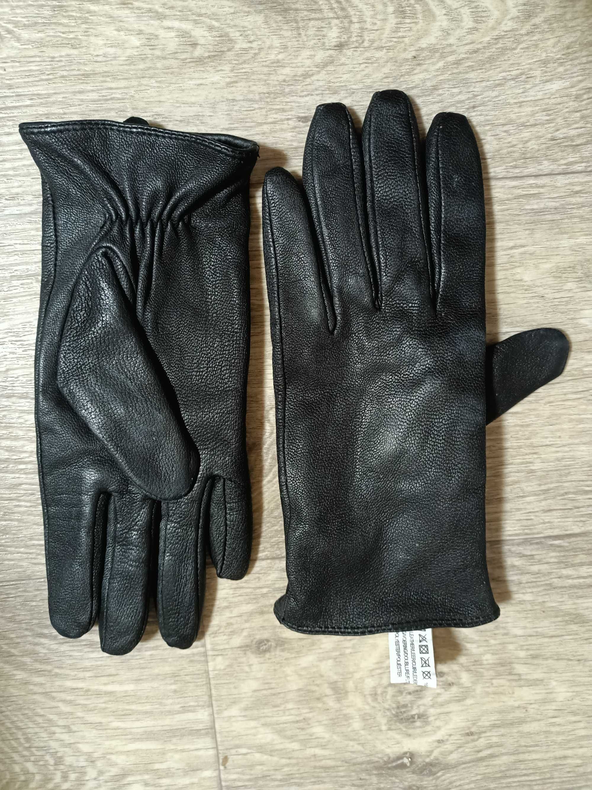 Перчатки на подкладке кожаные женские L размер кожа Hema
