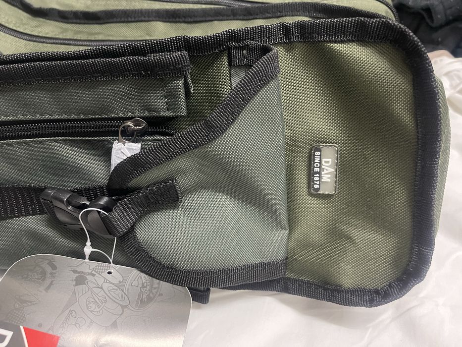 Mala/mochila porta canas 4 compartimentos