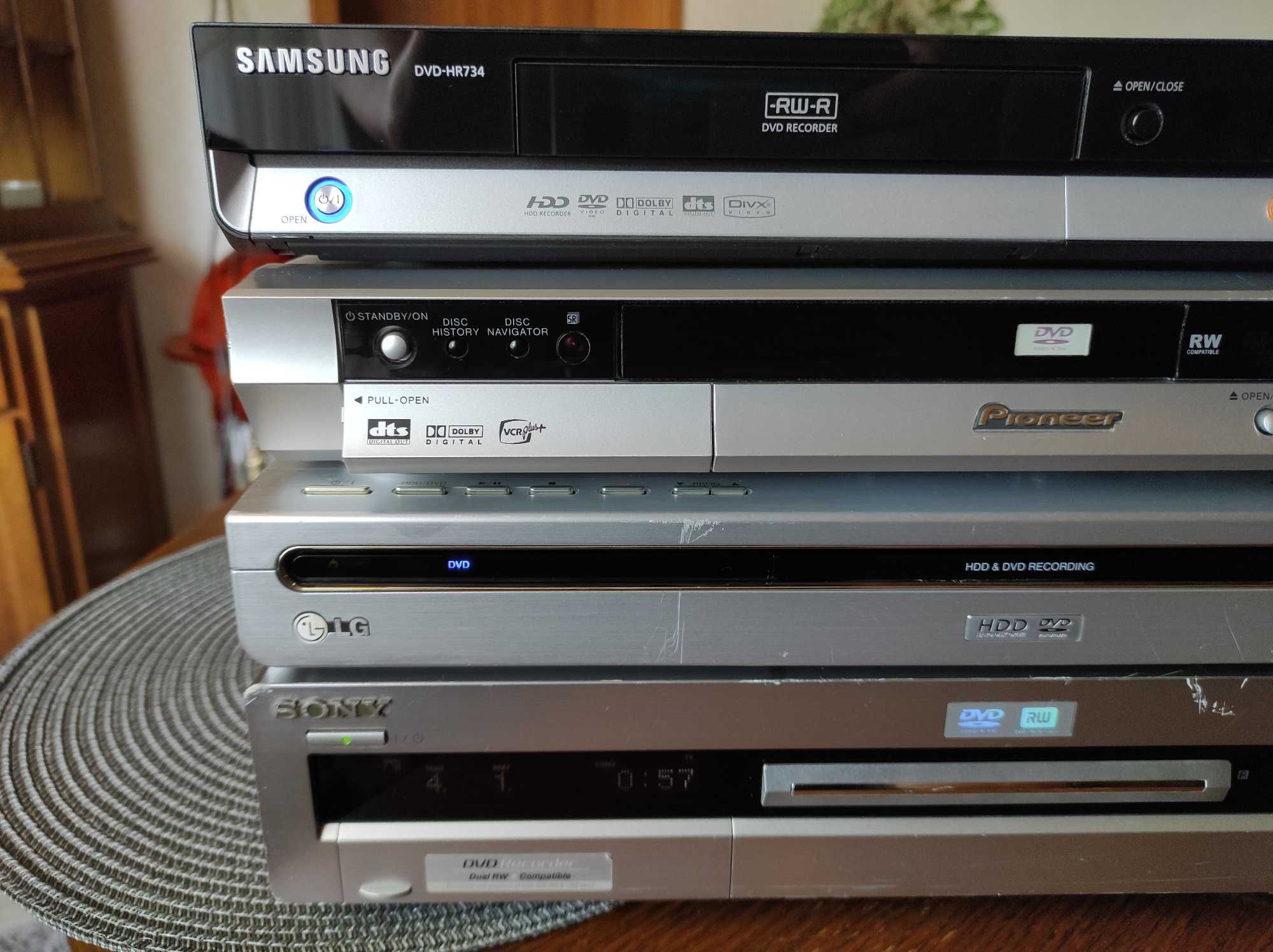 Odtwarzacz DVD nagrywarka DVD Sony, LG, Samsung, Pioneer - uszkodzone