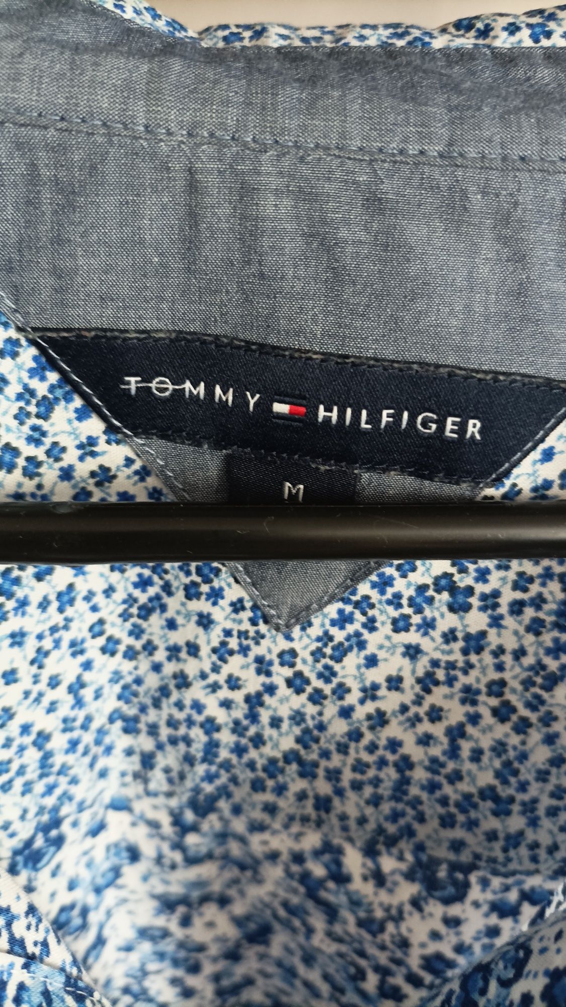Koszula błękitna kwiaty Tommy Hilfiger