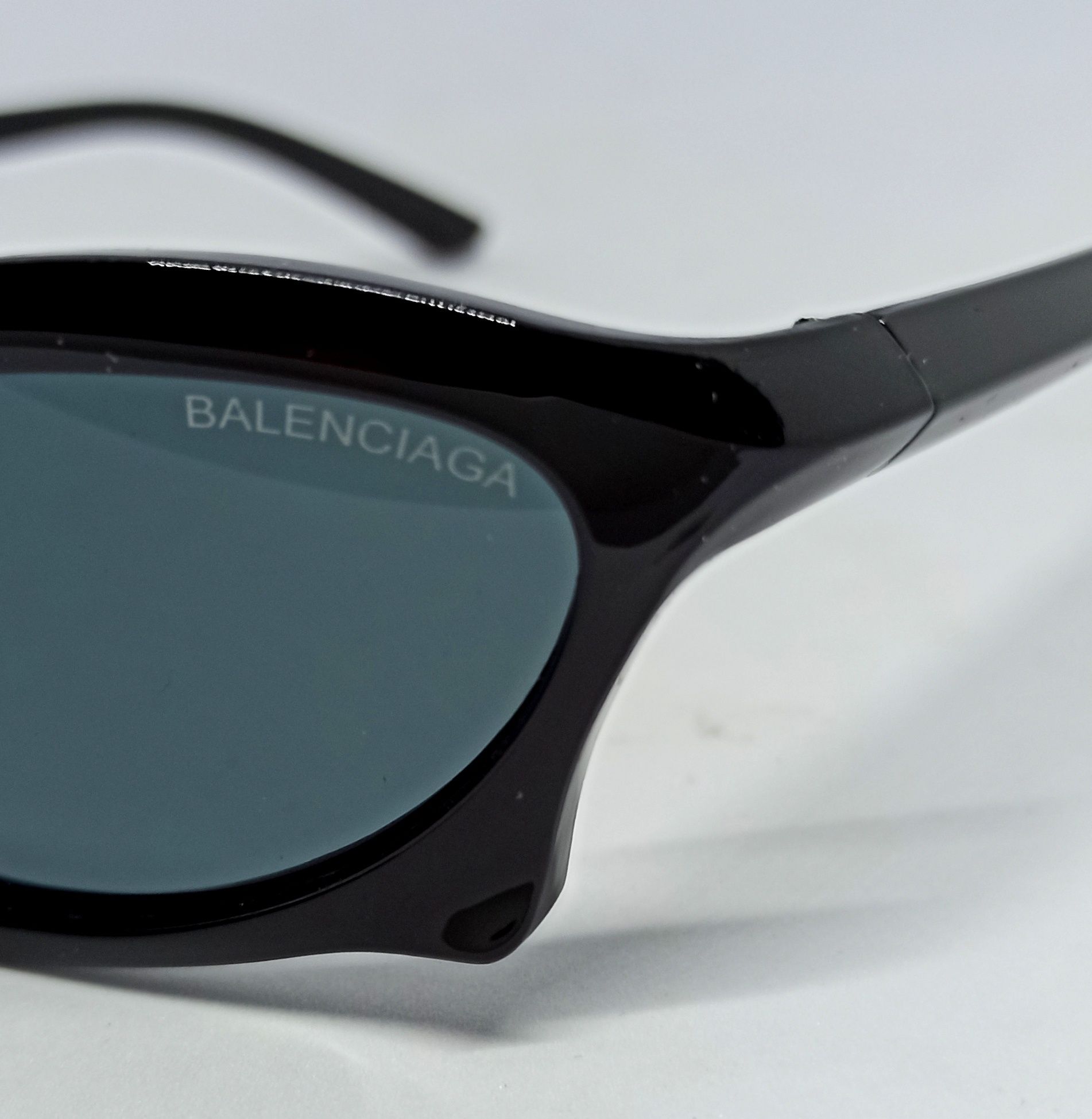 Balenciaga хитовые женские очки черные однотонные в глянцевой оправе