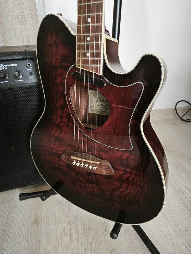 Ibanez TCM50-VBS gitara elektroakustyczna + Behringer V-ampire LX210