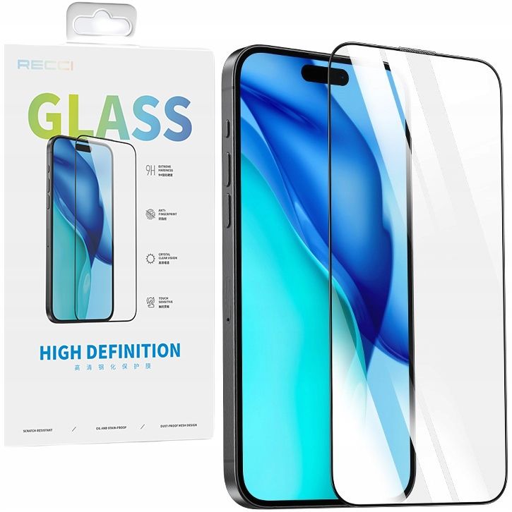 Szkło Hartowane 9H Do Iphone 16 Pro Max Na Cały Ekran Szybka Pełne