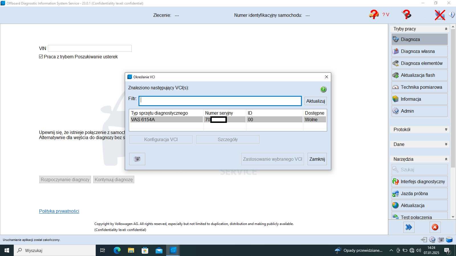 VAS 6154A następca 5054A z ODIS 24.1 lepszy od VCDS + ODIS engineering