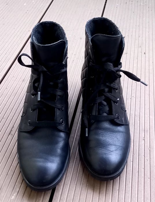 Skorzane botki Ryłko