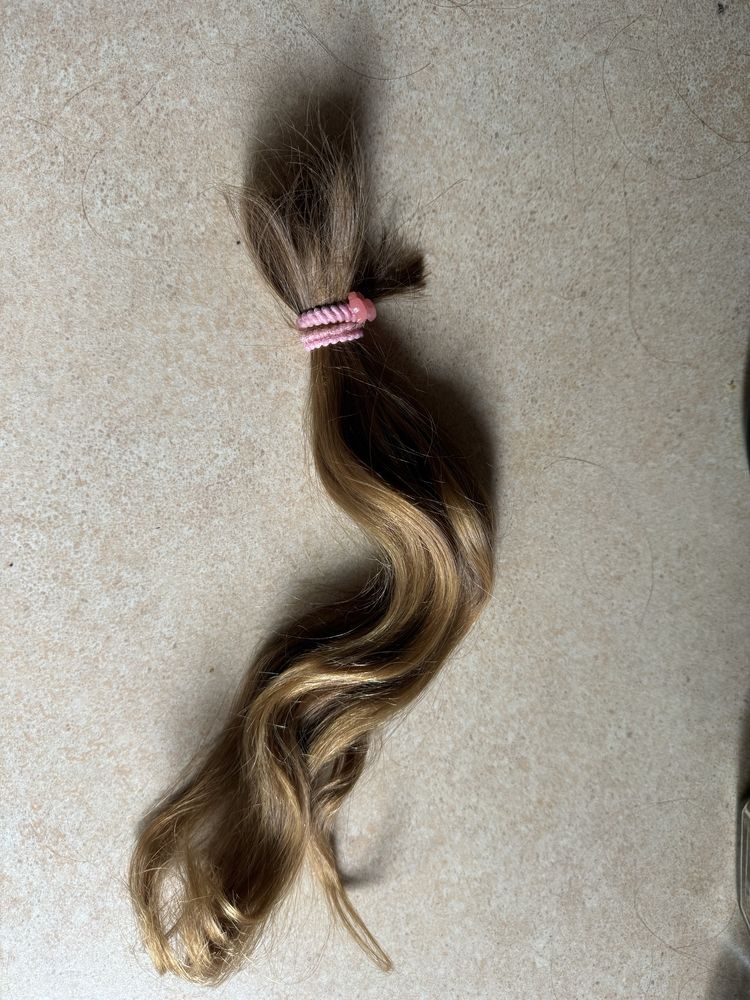 Włosy dziewicze kitka blond