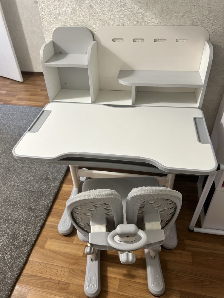 Парта та стілець Mealux BD-28 Panda Grey
