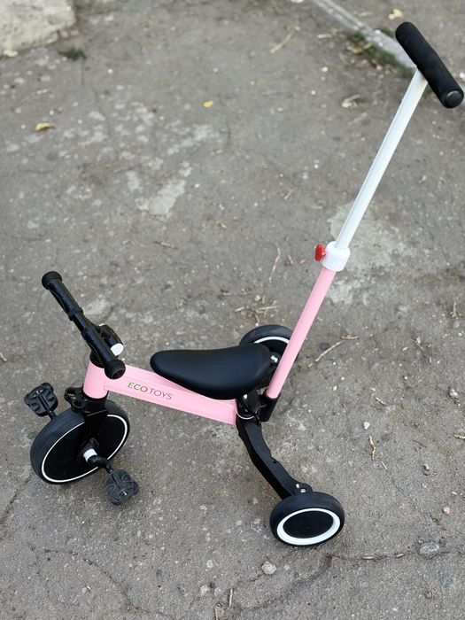 Велосипед трехколесный беговел EcoToys 2 в 1
