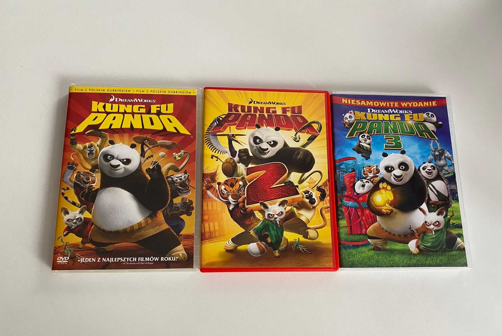 Bajki DVD Zestaw Kung Fu Panda 1-3 komplet Trylogia
