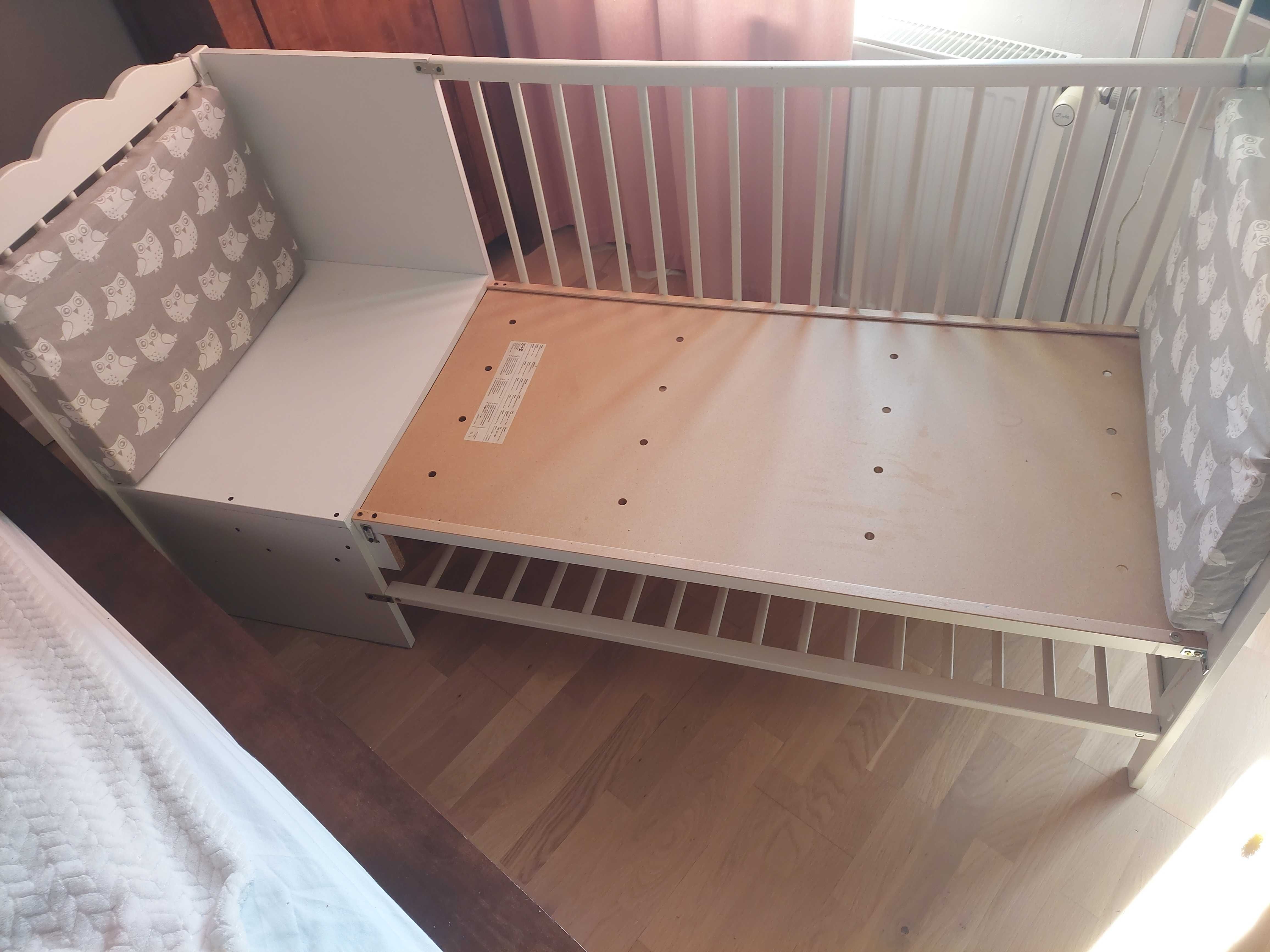 Łóżko łóżeczko IKEA białe 120 x 60